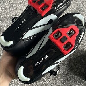 Peloton Red and Black Cycling Shoes